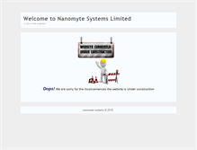 Tablet Screenshot of nanomytesystems.com
